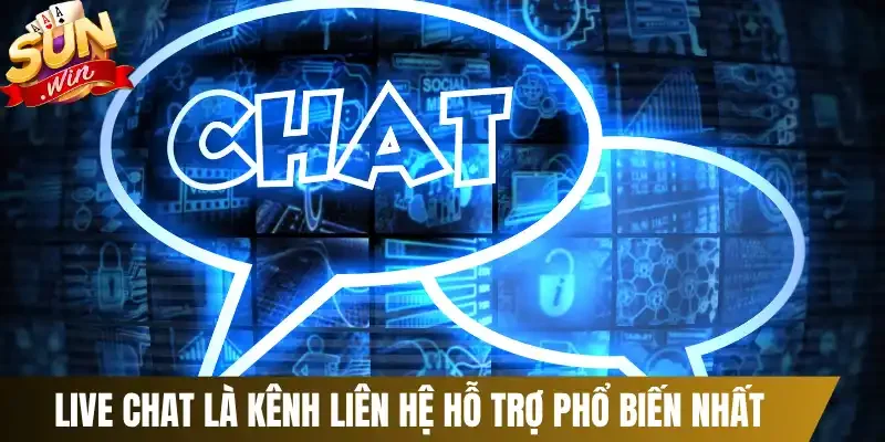 Live chat là kênh liên hệ hỗ trợ phổ biến nhất