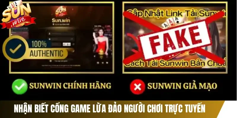 Nhận biết cổng game lừa đảo người chơi trực tuyến