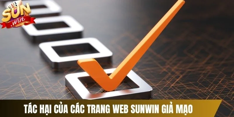 Tác hại của các trang web Sunwin giả mạo